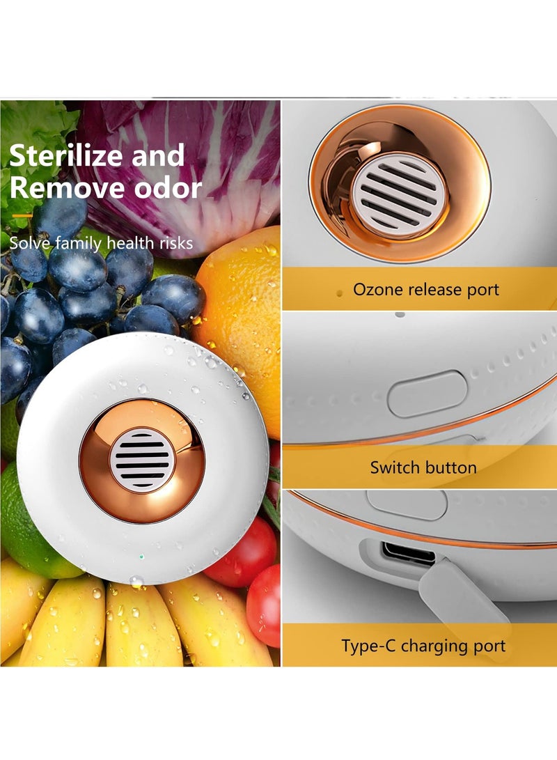 Excefore Refrigerator Deodorizer, Reusable Mini Usb Rechargeable Fridge Deodorizer Odor Eliminator Portable for Fridge, Car, Closet, Wardrobe - Image 5