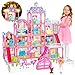 OCTERIC Doll House for Girls13 Rooms Dollhouse with 2Dolls Figure Lights PuppiesFurnitures Accessories Toddler Playhouse Gift for for 3 4 5 6 7 8 9 10 Year Old Girls Toys Pink - Image 2