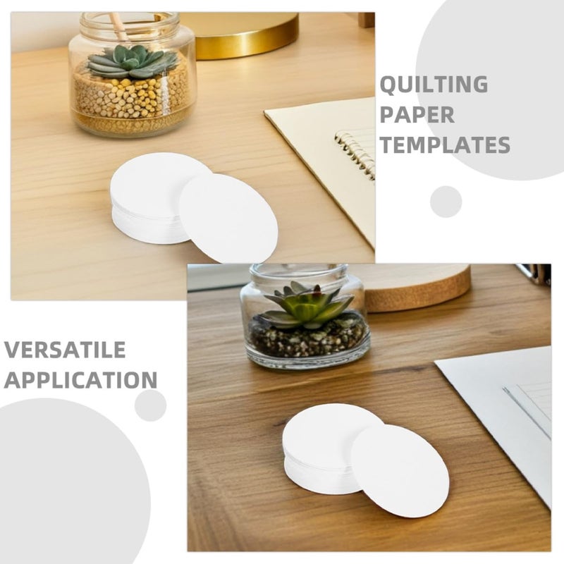 58mm Round Quilting Paper Templates 400pcs for Sewing Crafts DIY Patchwork Stencils - Image 4