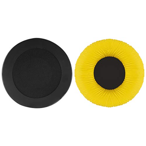 Geekria QuickFit Leatherette Replacement Ear Pads for Sennheiser HD25, HD25-II, HD25SP, HD25SP-II, Limited 75th Anniversary Edition Headphones, Ear Cushions with Video Guide (Yellow) - Image 3