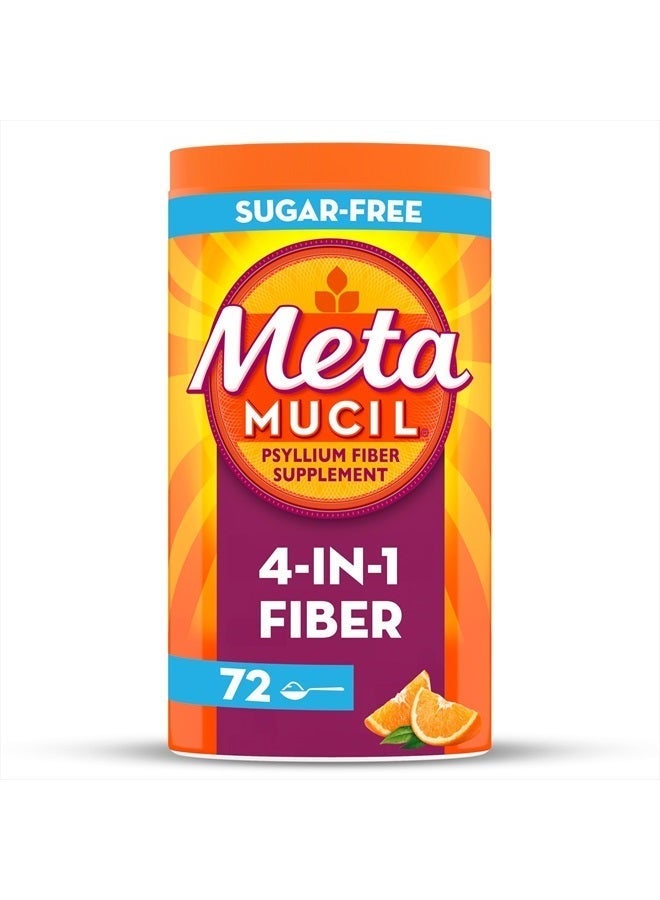 Metamucil مسحوق البرتقال خالي من السكر 4 في 1 72 - Image 3