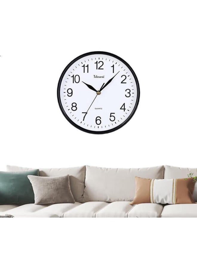Telesonic Wall Clock Home Living Room Clocks Non-Perforated Wall-Mounted Simple Clock Electronic Clock Decorative Quartz Clock 30Cm - Image 3