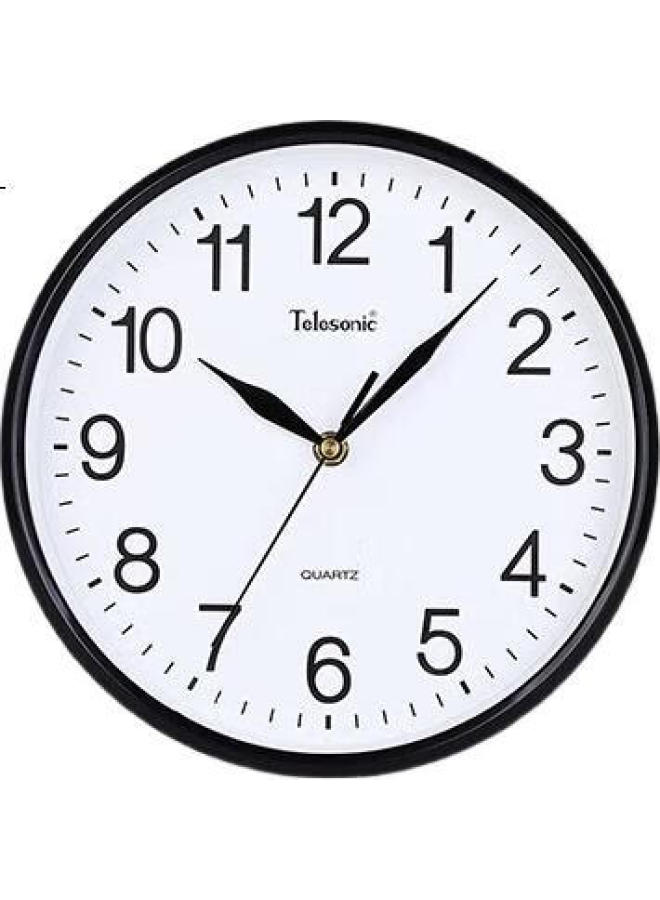 Telesonic Wall Clock Home Living Room Clocks Non-Perforated Wall-Mounted Simple Clock Electronic Clock Decorative Quartz Clock 30Cm - Image 2