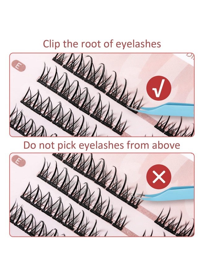 MLEN DIARY Individual Lashes Cluster Eyelash Extensions Long Volume False Lashes Wisps Lashes 0.07Mm Soft Diy False Eyelashes Extension Premade Fans No Glue - Image 5