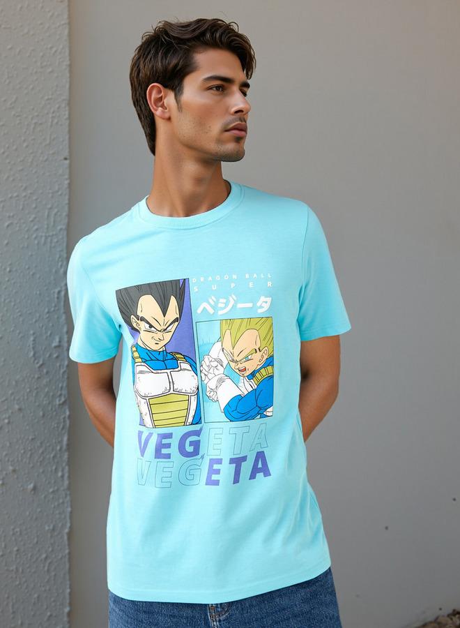 SP Characters Print Crew Neck T Shirt - Image 1