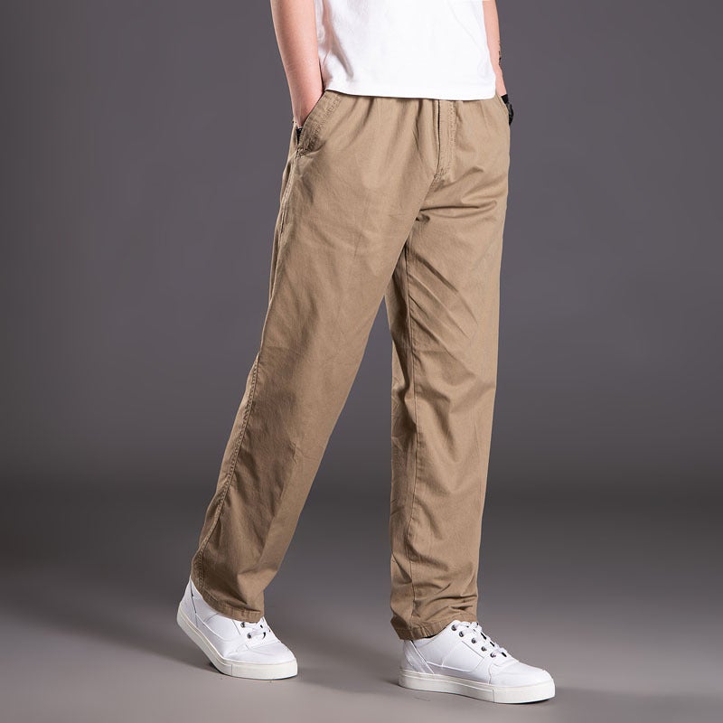Trendy Fatty Pants Men'S Plus Size Casual Pants Plus Fat Loose Straight-Leg Pants Men'S Sports Pants For Fatty Overalls - Image 2