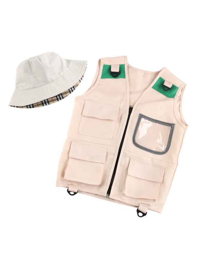 Outdoor Adventure Children Role Playing Cosplay Costume Playing Explorer Vest Suit Free Shipping-Color:NO.189-2 Clothes Vest (opp Packing)  - Image 1