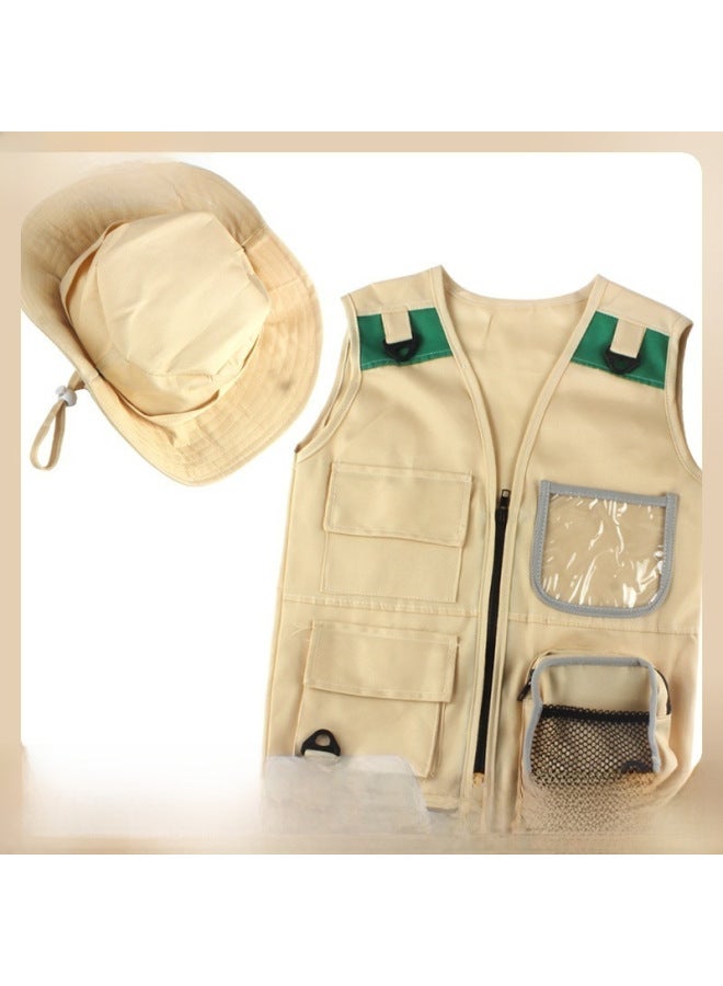 Outdoor Adventure Children Role Playing Cosplay Costume Playing Explorer Vest Suit Free Shipping-Color:NO.189-2 Clothes Vest (opp Packing)  - Image 2