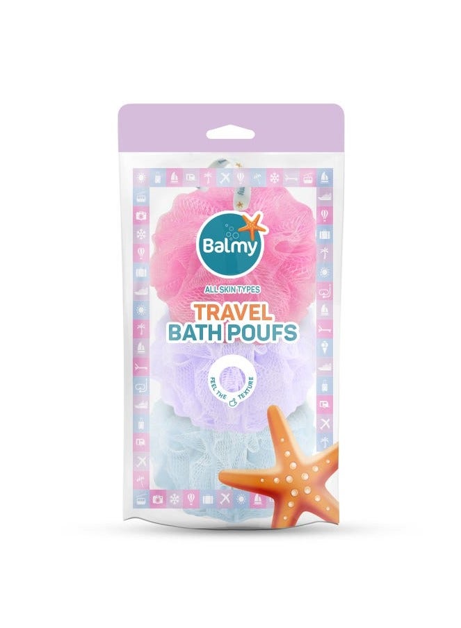 Balmy Travel Bath  Pouf Set (3 Poufs) - Image 1