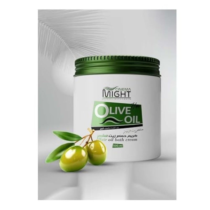 Hair cream treatment with olive oil extract, anti-dandruff and anti-hair breakage, 500 ml. - Image 1