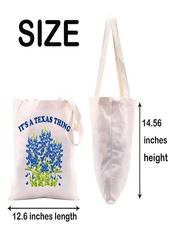 JXGZSO It's a Texas Thing Bluebonnet and Yellow Rose of Texas Tote Bag Gift For Traveler (texas thing Tote) - Image 2