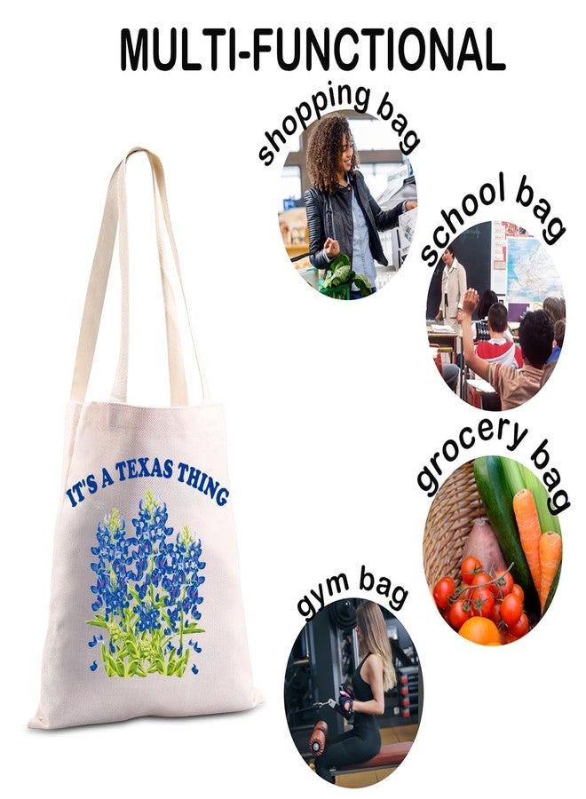 JXGZSO It's a Texas Thing Bluebonnet and Yellow Rose of Texas Tote Bag Gift For Traveler (texas thing Tote) - Image 4