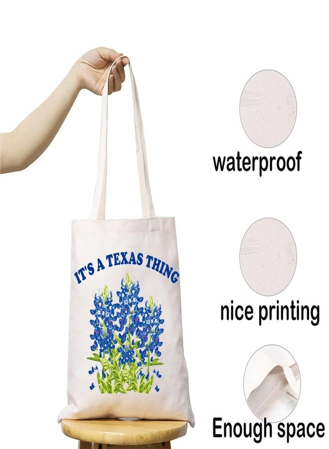 JXGZSO It's a Texas Thing Bluebonnet and Yellow Rose of Texas Tote Bag Gift For Traveler (texas thing Tote) - Image 3