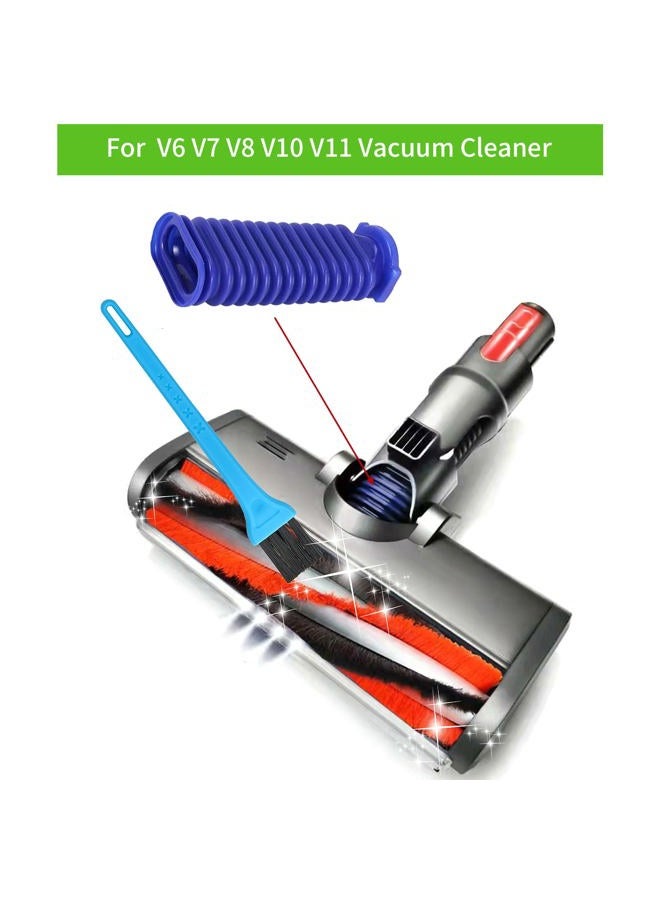 tuvisin Replacement Lower Duct Hose For Dyson V6 V7 V8 V10 V11 Vacuum Cleaner Soft Roller，Soft Roller blue Hose，lower nozzel duct hose，Flexible Soft Rubber Tube - Image 4