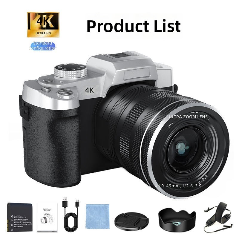 Cross-Border 12x Optical Zoom Mirrorless Camera for Outdoor Travel, Vlog Photography, Retro HD Digital Camera, Professional Shooting - Image 4