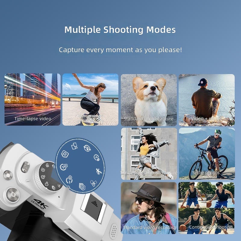 Cross-Border 12x Optical Zoom Mirrorless Camera for Outdoor Travel, Vlog Photography, Retro HD Digital Camera, Professional Shooting - Image 3