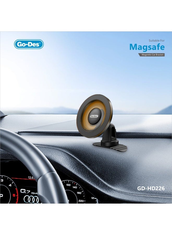 GO-DES GD-HD226 Magnetic Car Bracket 360 Degree Rotation Suitable for Magsafe - Image 2