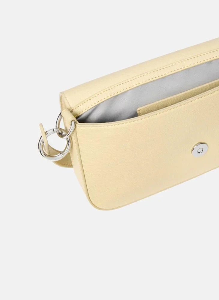 Calvin Klein Jeans Logo Detailed Flap over Shoulder Bag