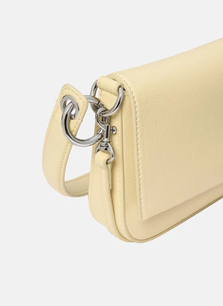 Calvin Klein Jeans Logo Detailed Flap over Shoulder Bag