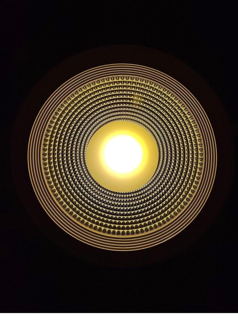 Energy Saving LED Lighting Yellow Aluminum Panel Light Long Life Integrated LED Ceiling Light Panel for Pathways and Outdoor Lights 15W, (Set of 6)  - Image 5