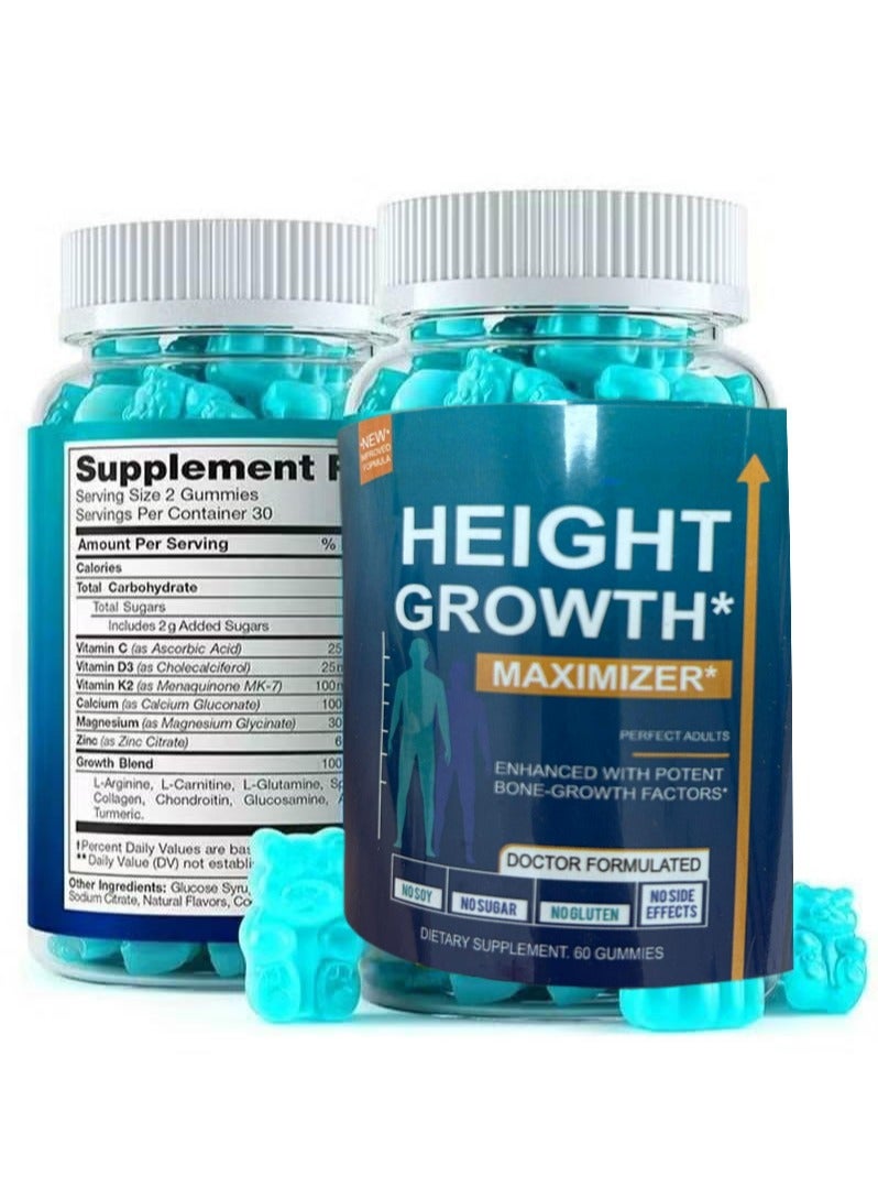 HAVEN Growth Gummies to Grow Taller Height Growth Maximizer with Calcium for Bone Strength Natural Get Taller Supplement to Increase Bone Growth Free of Growth Hormone - Image 1