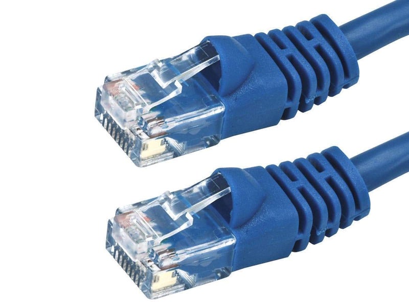 Monoprice 7FT 24AWG Cat6 550MHz UTP Ethernet Bare Copper Network Cable - Blue - Image 2