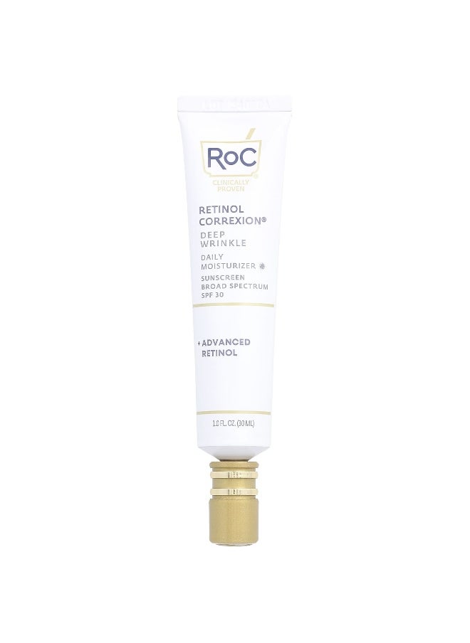 RoC - RoC, Retinol Correxion®, Deep Wrinkle Daily Moisturizer, SPF 30, 1 fl oz (30 ml) - Image 1