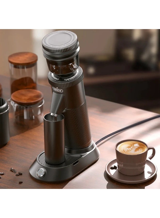 HiBREW G5 Coffee Grinder, Cone Grinder, Espresso Grinder, Single Container, Aluminium Housing, 36 Adjustable Grinding Settings, 50 g Bean Capacity, Suitable for Espresso Pour Over Mocha Turkish Drip - Image 3