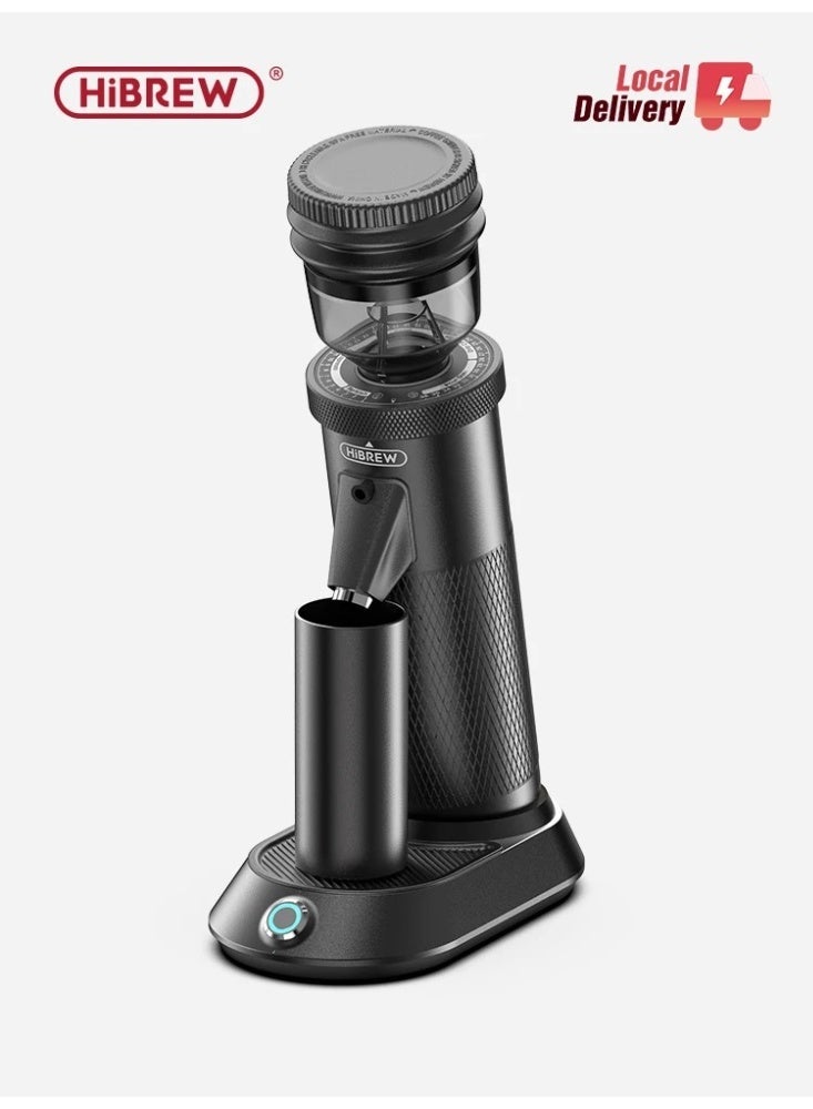 HiBREW G5 Coffee Grinder, Cone Grinder, Espresso Grinder, Single Container, Aluminium Housing, 36 Adjustable Grinding Settings, 50 g Bean Capacity, Suitable for Espresso Pour Over Mocha Turkish Drip - Image 1