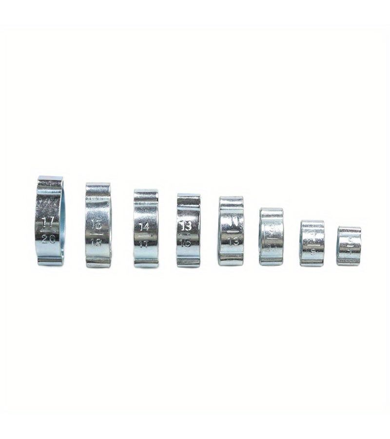 10 Pcs 11-13mm Double Ear Hose Clamp Worm Drive Fuel Clamp Water Pipe Spring Clamp - Image 4