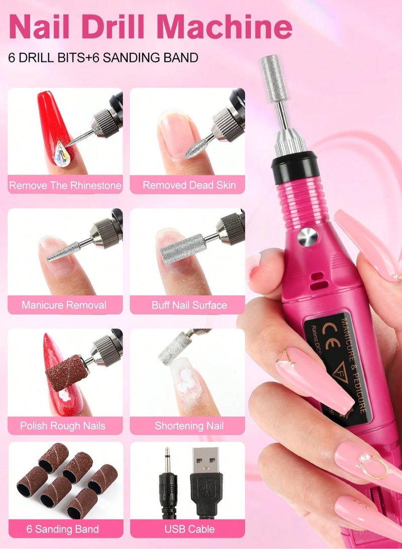 شي إن جهاز تلميع أظافر كهربائي – مثالي للأظافر الأكريليك والجل، مانيكير وباديكير احترافي بدون جهد - Image 2