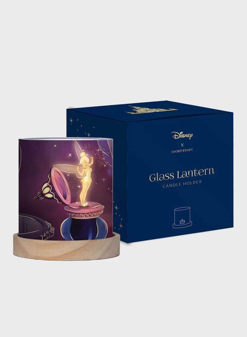 Short Story Disney Tinkerbell Mini Glass Lantern