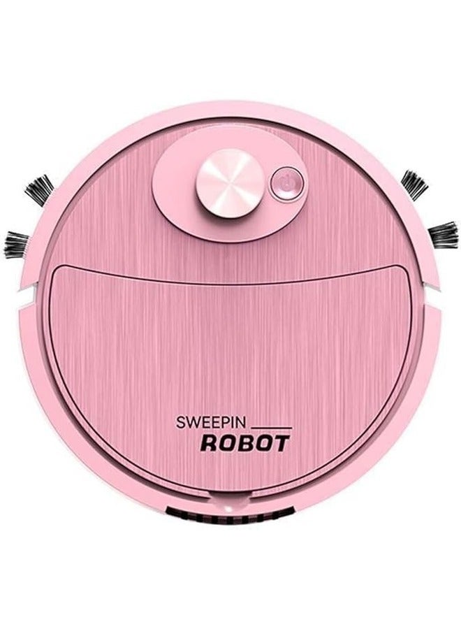 Robot Vacuum Cleaner Vacuum Cleaner Robot Smart Remote Control Wireless Floor Sweeping Cleaning Machine Dry And Wet For Home Vacuum Cleaners ( Pink)  - Image 1