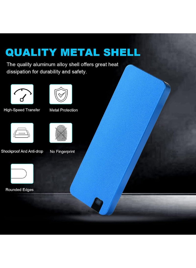 AROAQ 1TB Portable SSD External Hard Drives Solid State External Drives Computer Backup Drive USB 3.1 to Type C Support Data Storage Transfer for Windows XP PC Laptop and Mac - Image 2