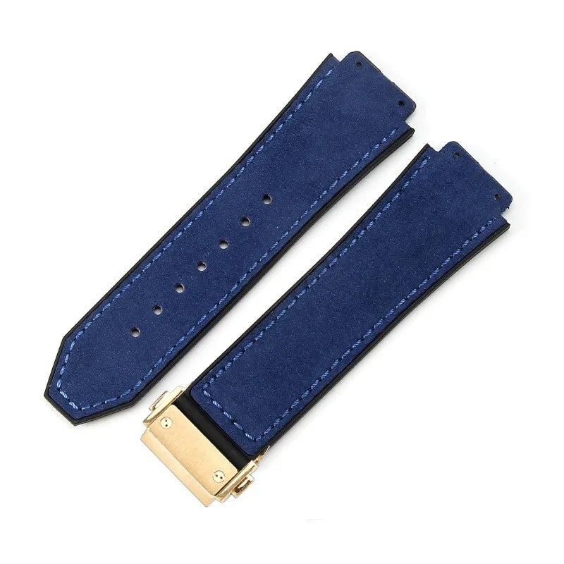 Bluejw Genuine Leather Watch Band Replacement for HB Big-bang Series, Crazy Horse Cowhide Strap 19mm x 26mm - Image 1
