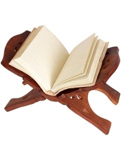 KARAFT WILA KARAFT WILA Hand Carved Holy Book Stand for Quran Bible Gita for Reading Rehal Stand 15 inch  - Image 3