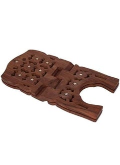 KARAFT WILA KARAFT WILA Hand Carved Holy Book Stand for Quran Bible Gita for Reading Rehal Stand 15 inch  - Image 4