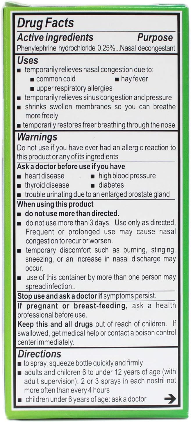 NeoSynephrine Nasal SprayMILD Formula 05Ounce Pack of 3 - Image 4
