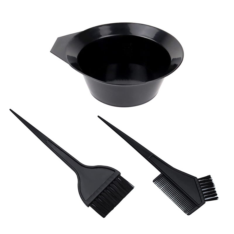 1st Choice Hair Dye Color Brush and Bowl Set, Tint Comb for Hair Tint Dying Coloring Applicator, (2 brushes+Mixing Bowl) â€¦ - Image 1