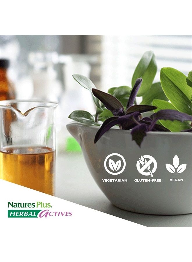Nature's Plus ناتشرز بلس هيربال أكتيفز زهرة العاطفة - 250 ملغ، 60 كبسولة نباتية - يعزز الهدوء الطبيعي - نباتي، خالي من الغلوتين - 60 حصة - Image 3