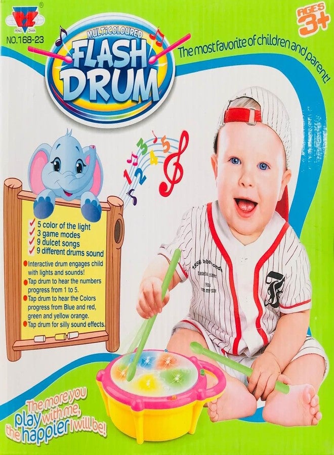 Shopbefikar Flash Drum with 3D Lights and Music - Image 2