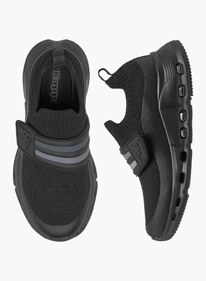 كابا حذاء رياضي بناتي سهل الارتداء بتفاصيل شعار وشريط سحب