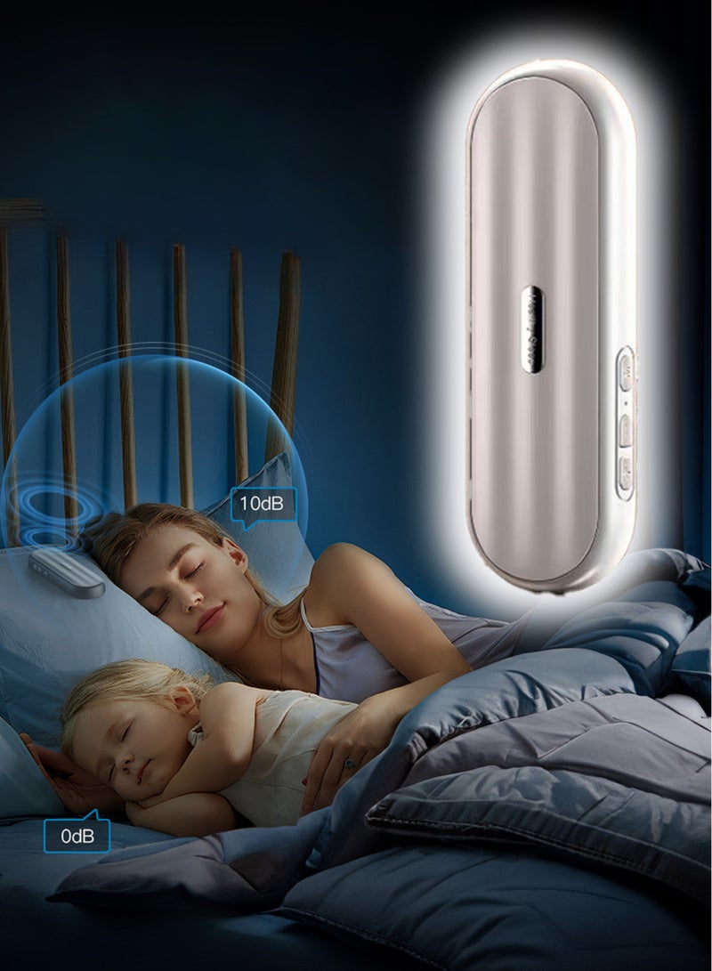 White Bone Conduction Pillow Speaker - Sleep Aid w/ White Noise, BT, TF Card, 30H Battery, Timer  - Image 1