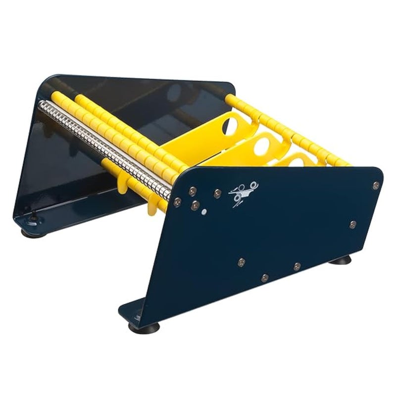 LD-818 Table Top Label Dispenser: Working Width 8-1/2", Blue