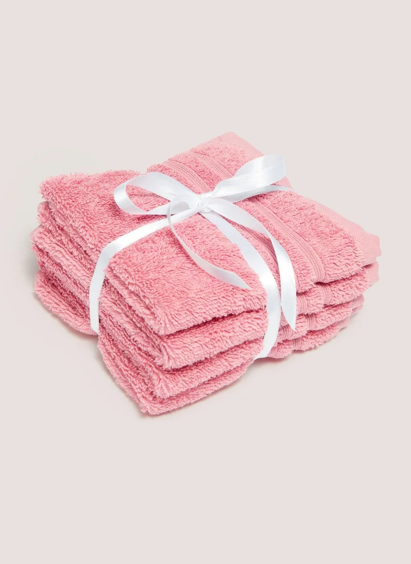 Matalan Pink Egyptian Face Cloth Bundle