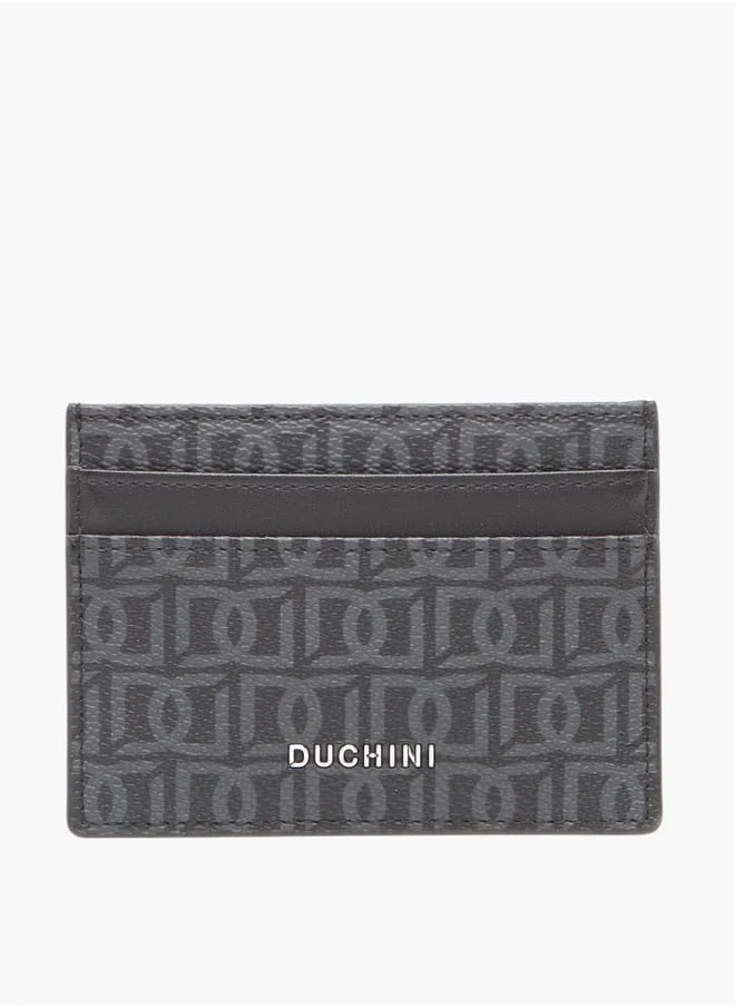 دوتشيني Men's Monogram Print Card Holder