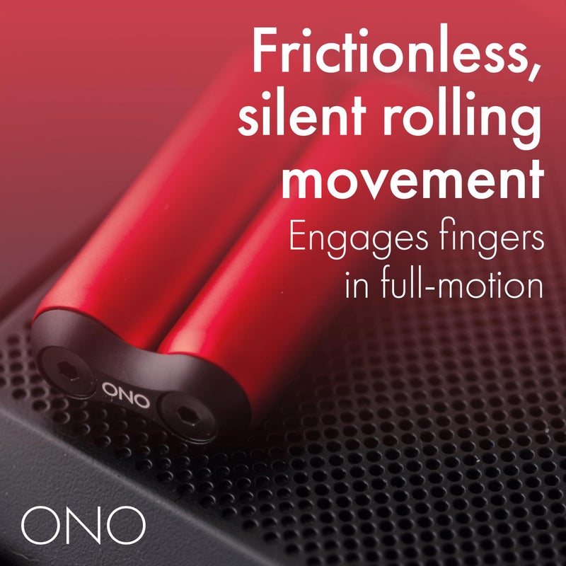 ONO Roller - Handheld Fidget Toy for Adults | Help Relieve Stress, Anxiety, Tension | Promotes Focus, Clarity | Compact, Portable Design (Red, Junior Size - Aluminum) - Image 5