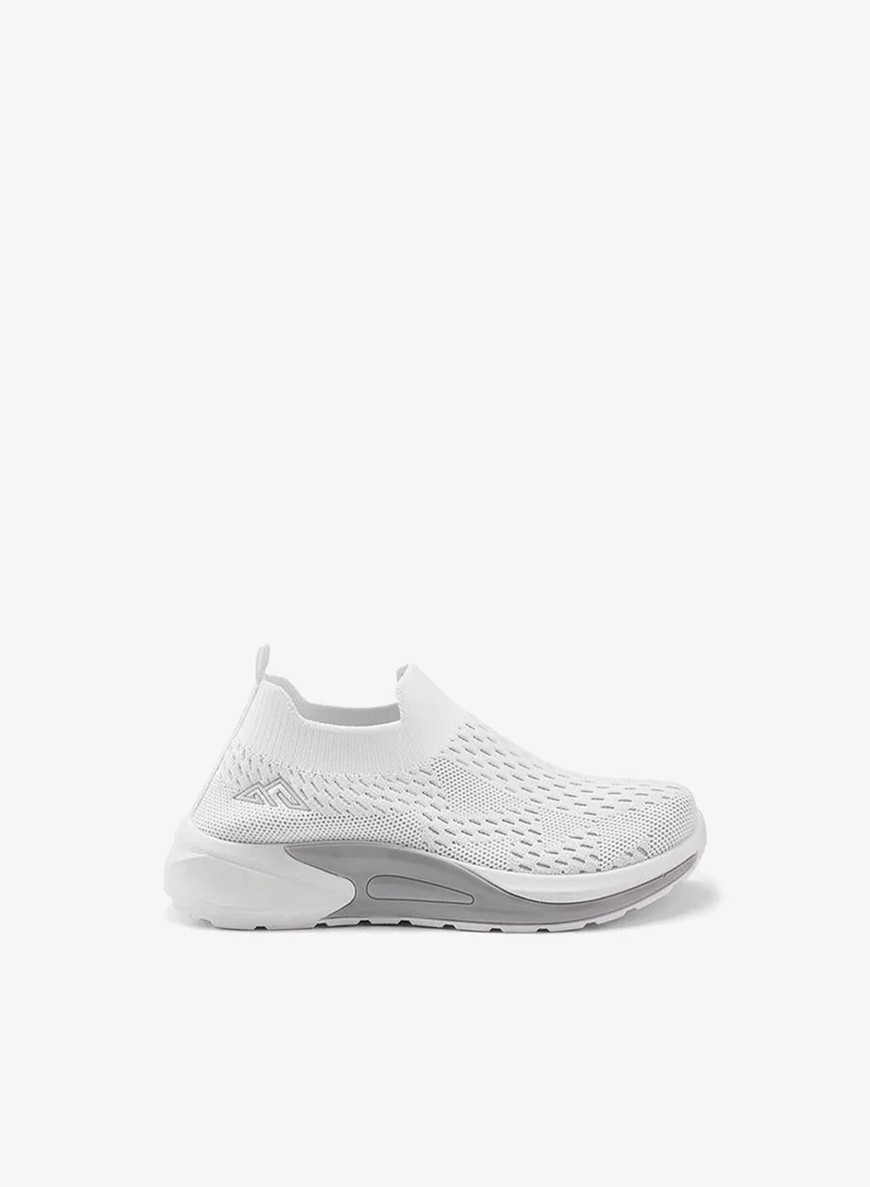 شو اكسبرس Textured Slip-On Sports Shoes With Pull Tab