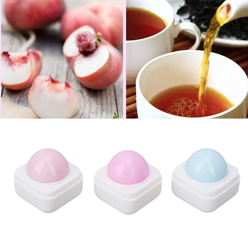klarako Solid Perfume, 3Pcs Mini English Pear Freesia Cologne, Wood Sage Sea Salt, Peach Oolong Natural Fragrance Parfume Travel Friendly Elegant Lasting Portable Pocket Solid Balm for Women Girls - Image 5