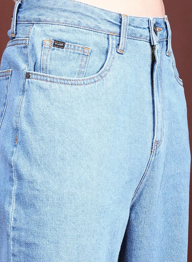 HIGHLANDER HIGHLANDER Mid-Rise Loose Fit Faded Jeans
